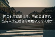 西瓜影院深度揭秘：丑闻风波背后，业内人士在后台的角色罕见令人意外